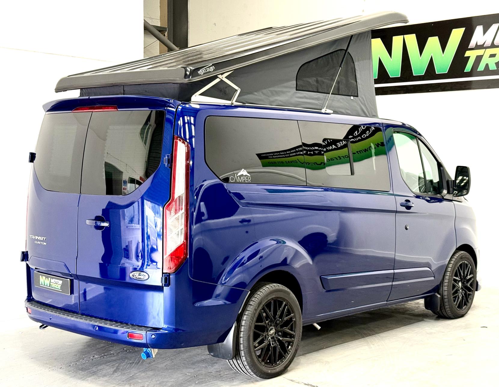 Ford Transit Custom Camper Van Motorhome Euro 6 ULEZ Pop Top Heater 4 Berth 2.0 TDCi 270 Limited Camper Van With Pop Top 5dr Diesel Manual L1 H1