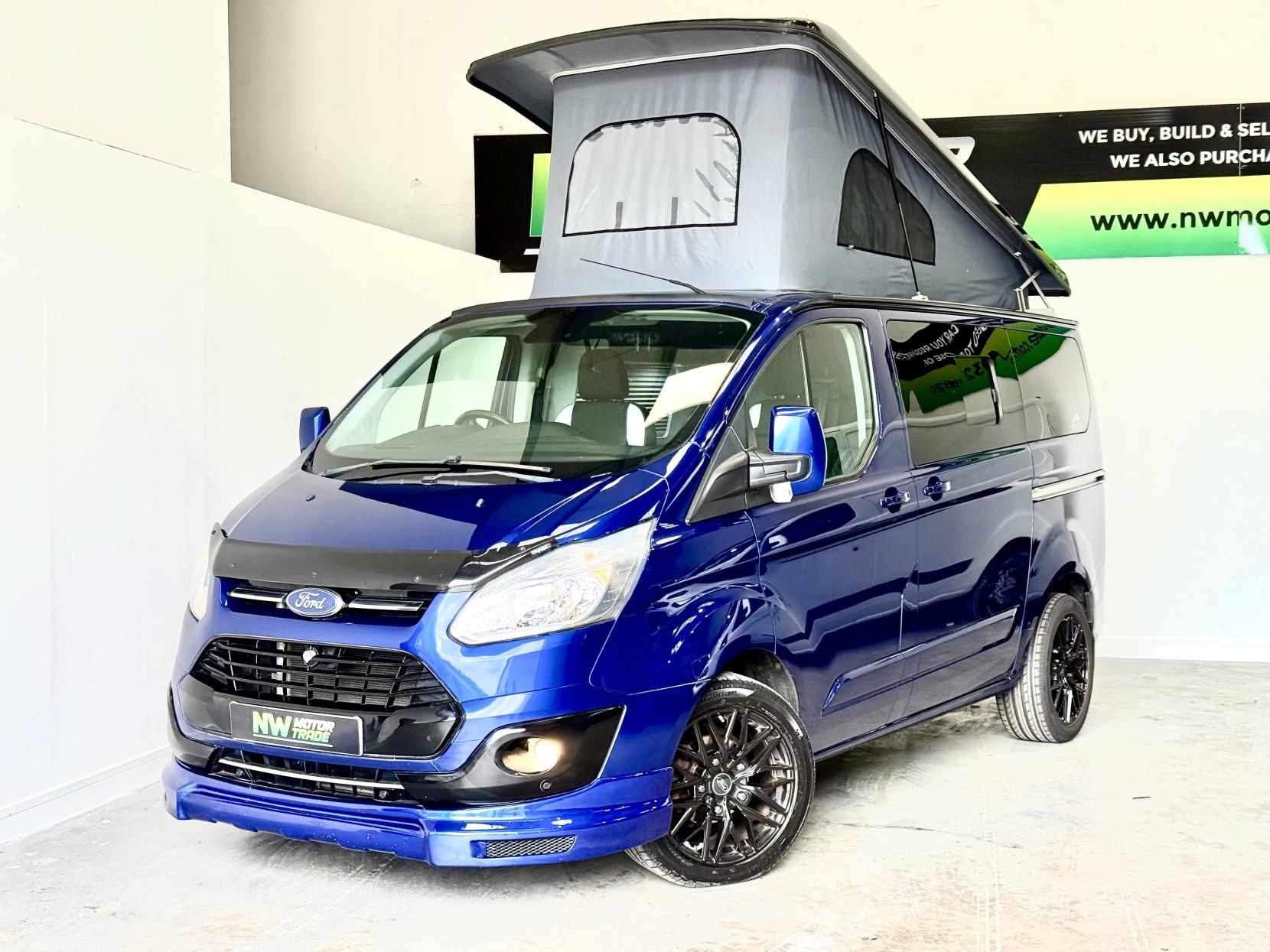 Ford Transit Custom Camper Van Motorhome Euro 6 ULEZ Pop Top Heater 4 Berth 2.0 TDCi 270 Limited Camper Van With Pop Top 5dr Diesel Manual L1 H1