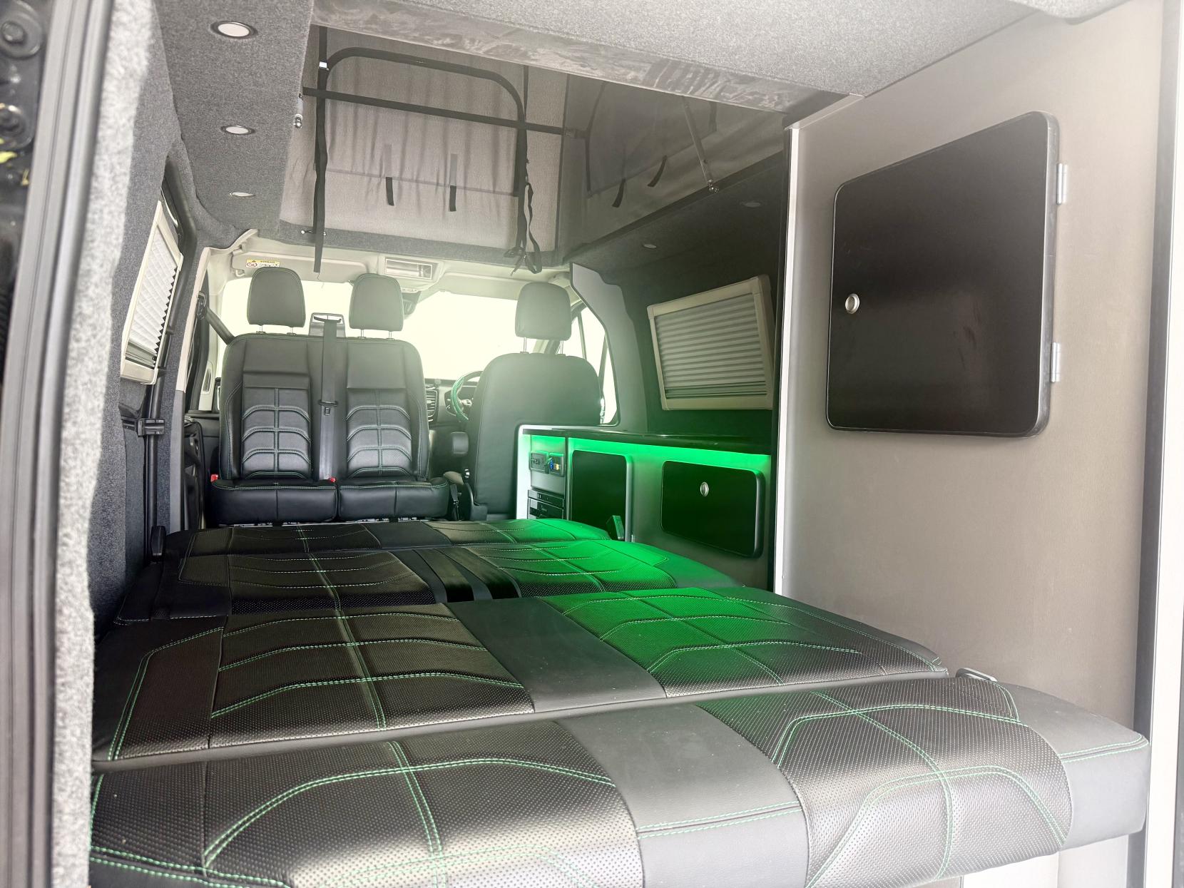 Ford Transit Custom Camper Van Conversion 4 berth with pop top roof Limited Camper Van With Pop Top Roof Bed