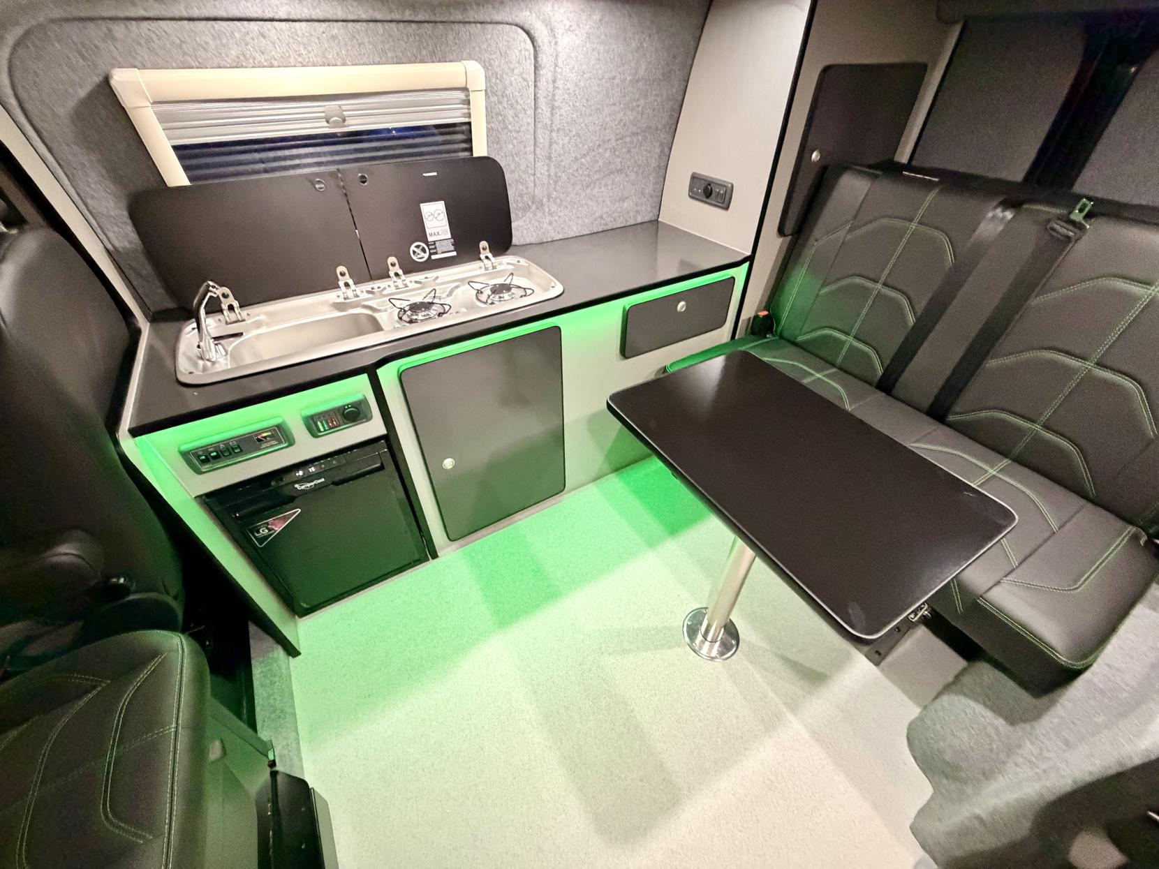 Ford Transit Custom Camper Van Conversion 4 berth with pop top roof 2.0 Diesel Limited Camper Van With Pop Top Roof Bed