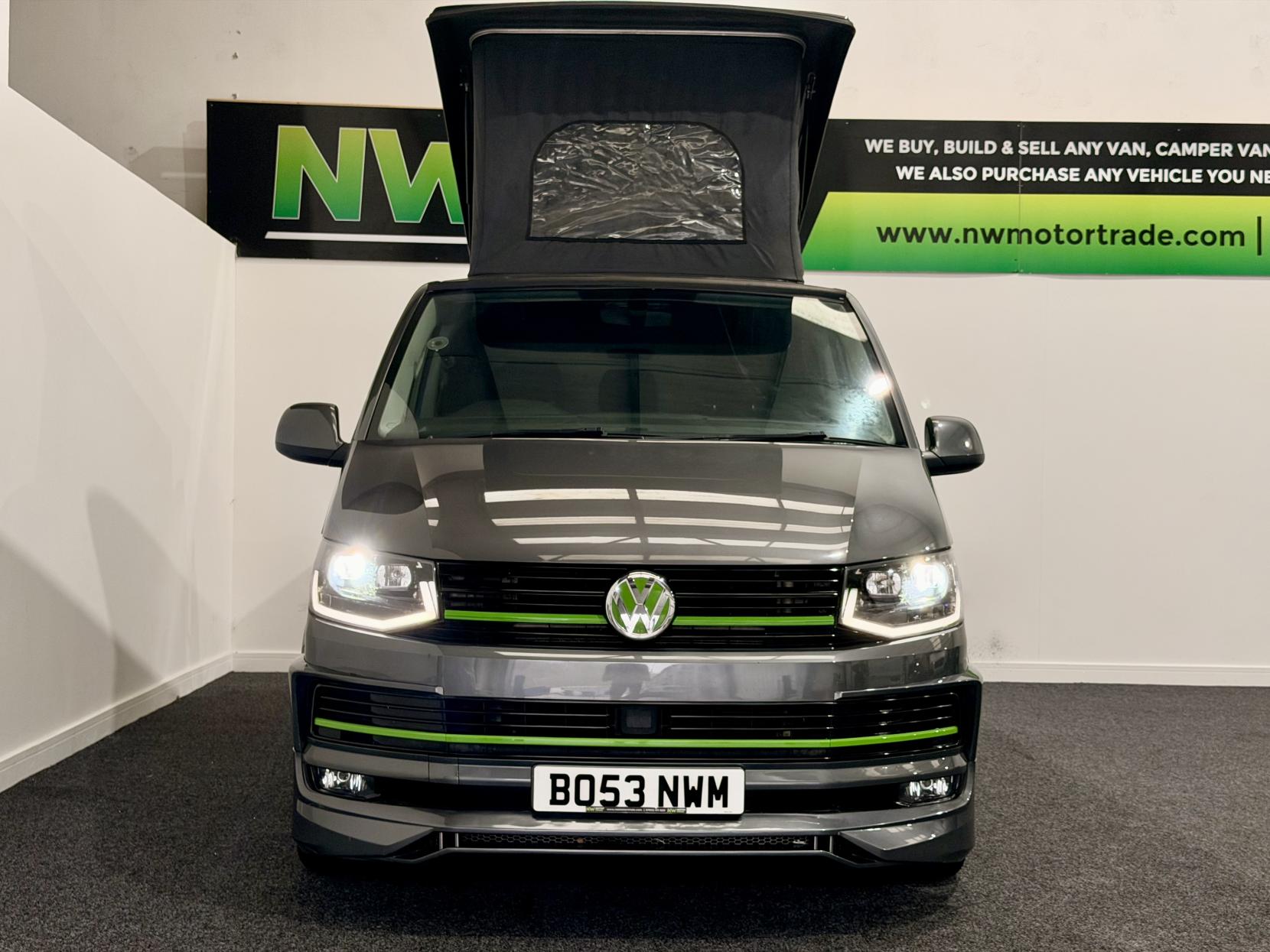 Volkswagen T6 Kombi Camper  With Pop Top Roof  2.0 TDI T30 BlueMotion Tech Highline Crew Van Double Cab 5dr Diesel DSG FWD SWB Euro 6 Camper Van POP Top