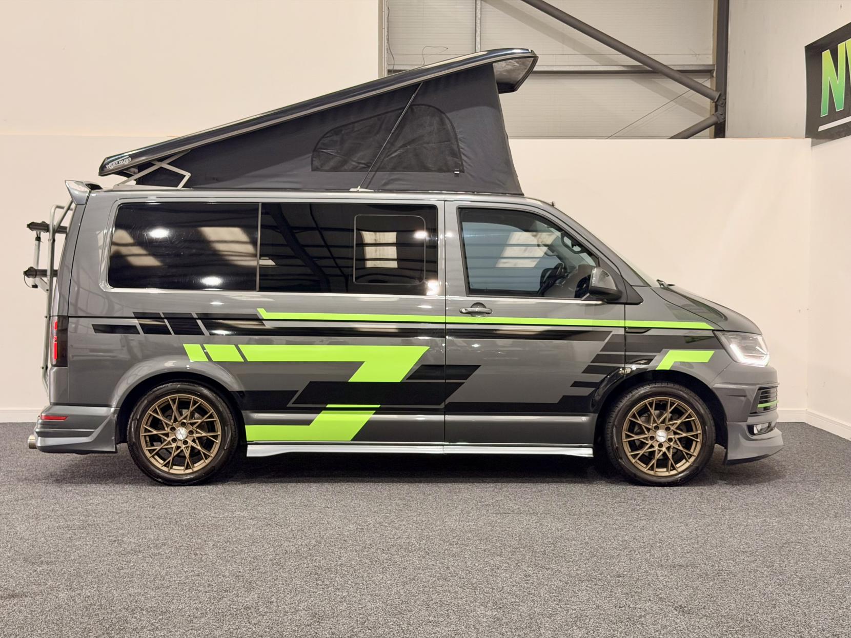 Volkswagen T6 Kombi Camper  With Pop Top Roof  2.0 TDI T30 BlueMotion Tech Highline Crew Van Double Cab 5dr Diesel DSG FWD SWB Euro 6 Camper Van POP Top