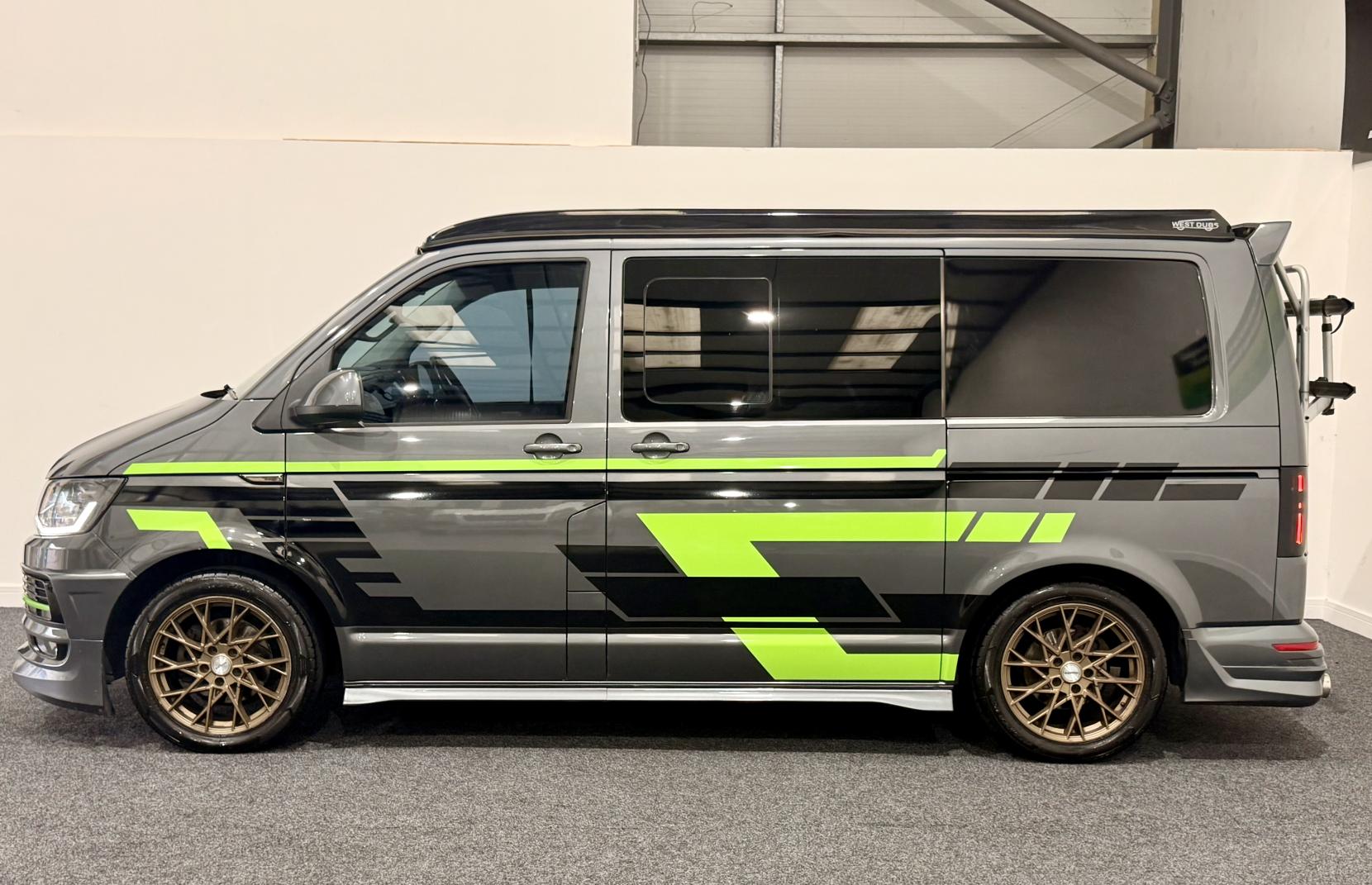 Volkswagen T6 Kombi Camper  With Pop Top Roof  2.0 TDI T30 BlueMotion Tech Highline Crew Van Double Cab 5dr Diesel DSG FWD SWB Euro 6 Camper Van POP Top