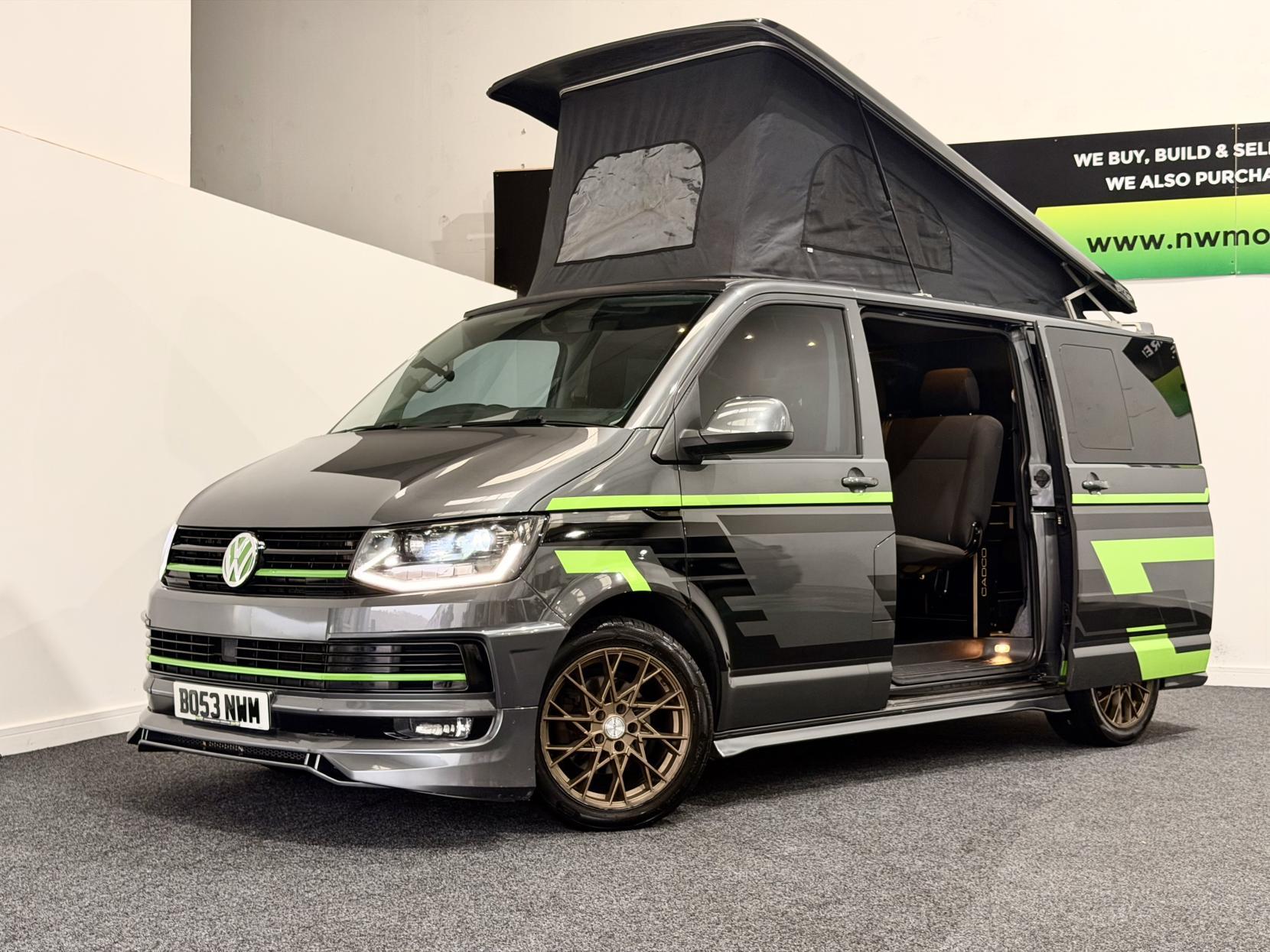 Volkswagen T6 Kombi Camper  With Pop Top Roof  2.0 TDI T30 BlueMotion Tech Highline Crew Van Double Cab 5dr Diesel DSG FWD SWB Euro 6 Camper Van POP Top